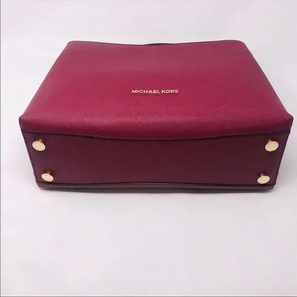 Michael Kors Sofia Satchel in Mulberry - Picture 4 of 8